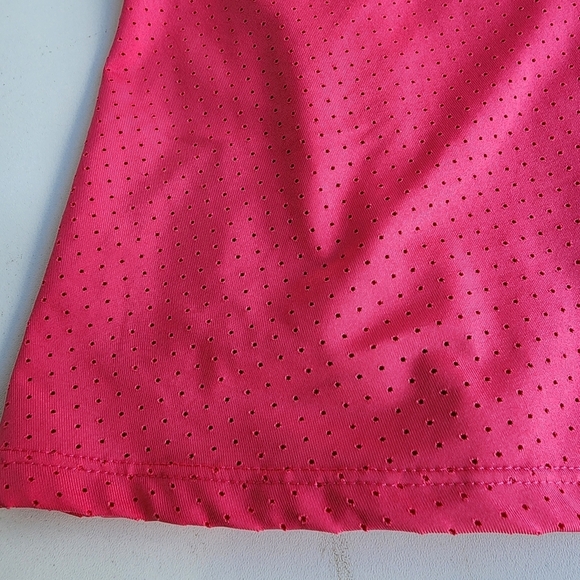 Ideology Women's Plus Size Perforated Skort Skirt Zip Pocket Flamenco Pink 3X - Picture 3 of 10